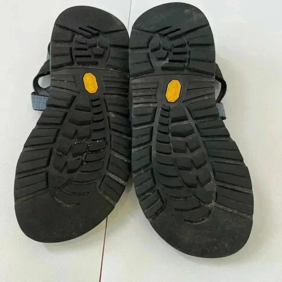 Chaco Womens Vibram sole Made In USA Size 10 Strappy Toe-Post Sport Sandals Blue - Picture 5 of 7